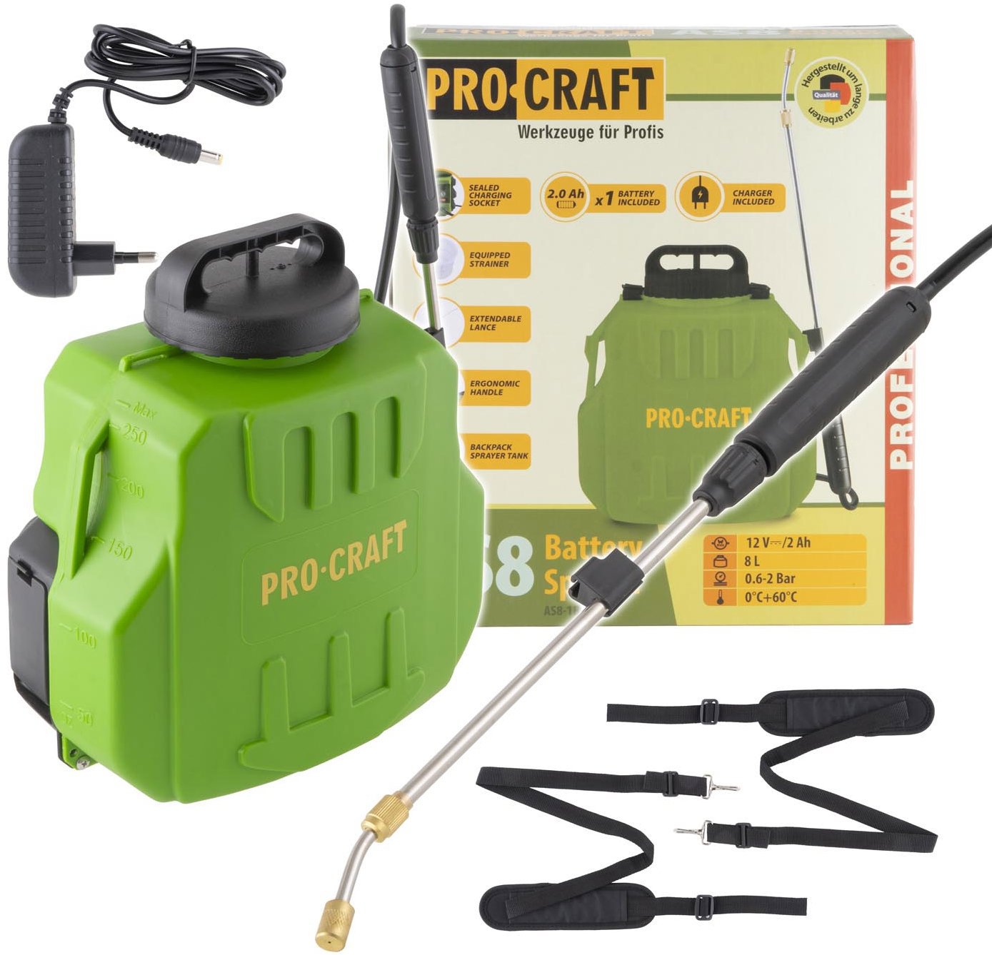 Procraft Postřikovač AKU AS8
