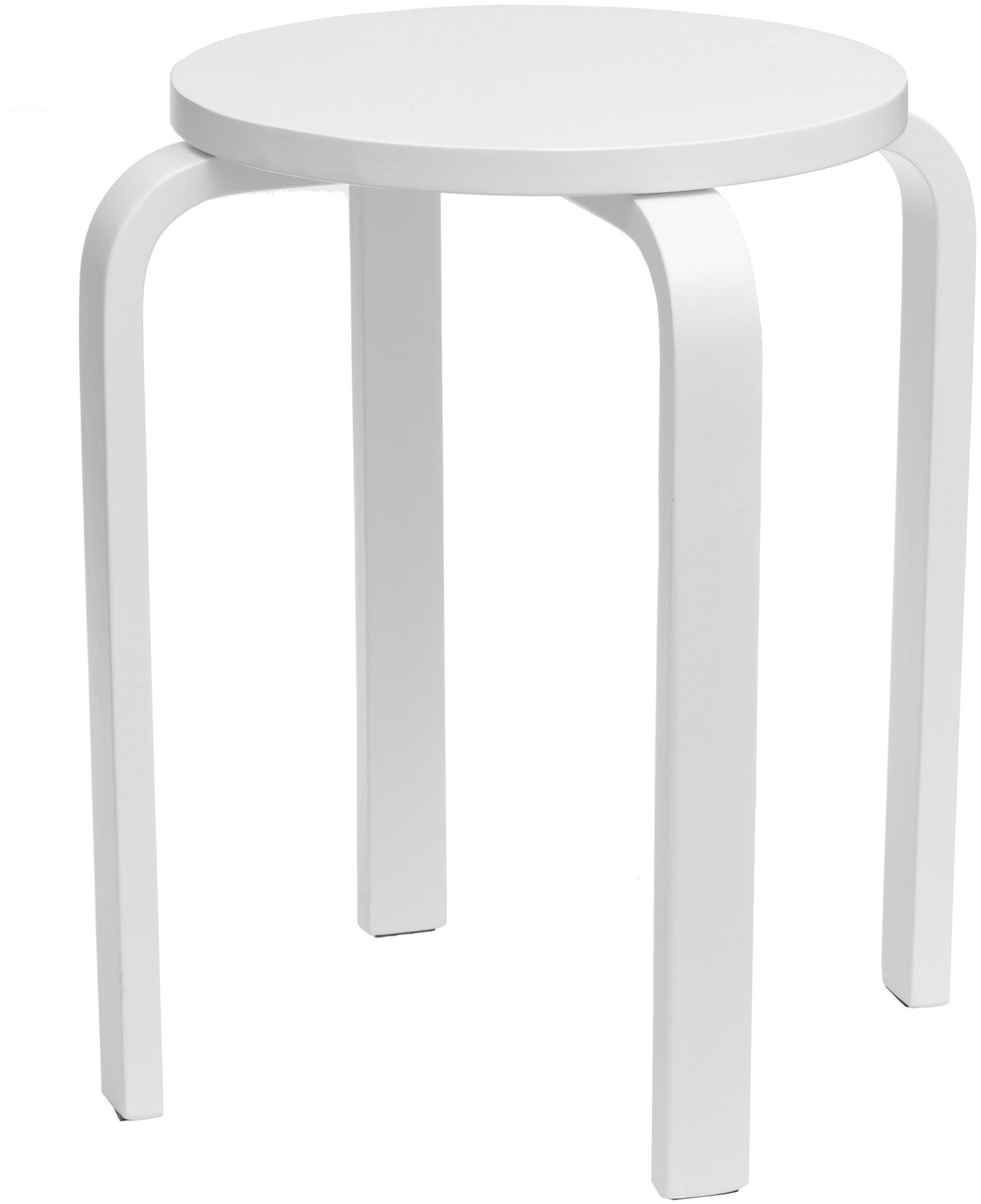 4Living Kuchyňská stolička, průměr 39 cm, bílá