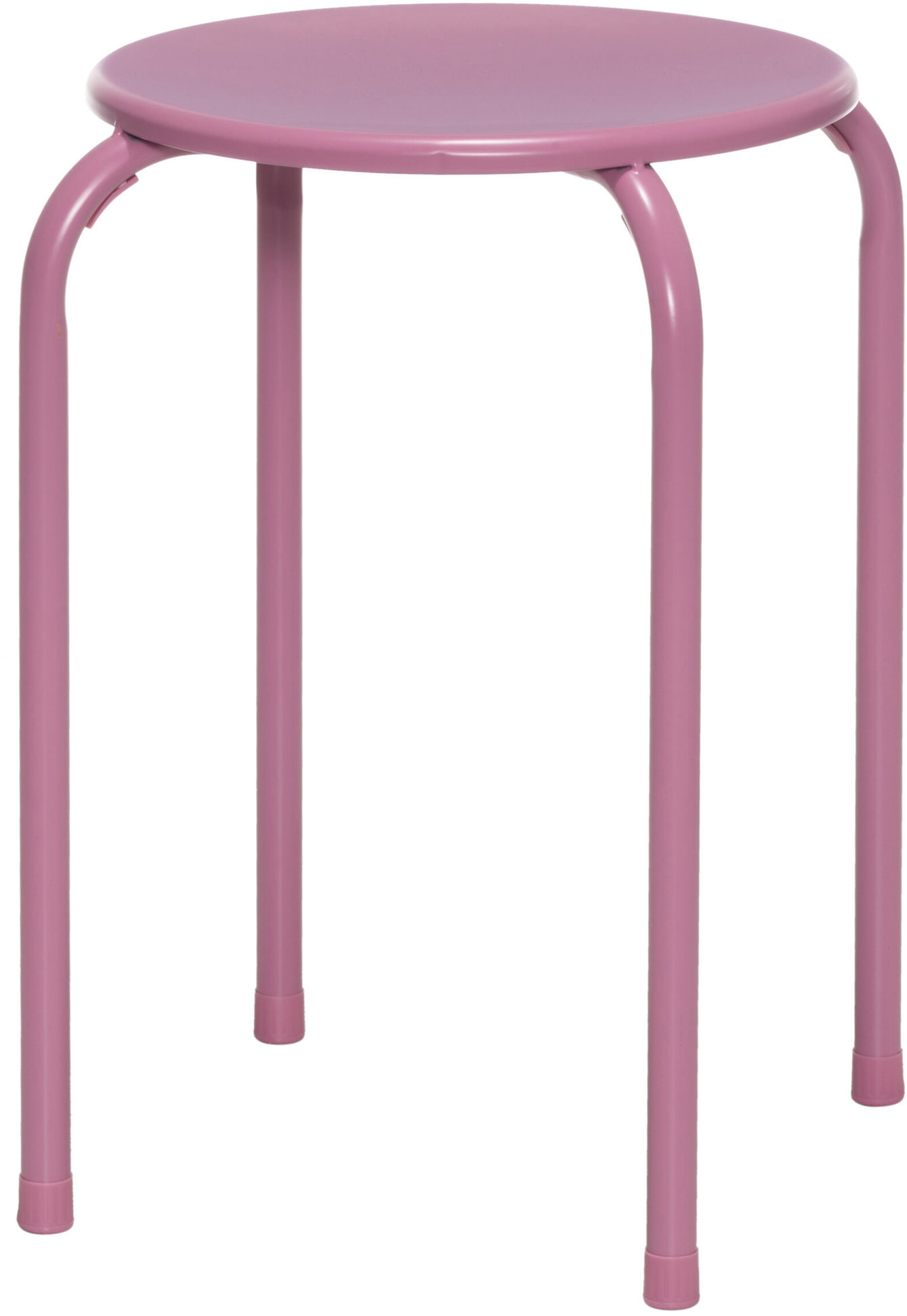 4Living Kovová stolička, průměr 30 cm, fialová