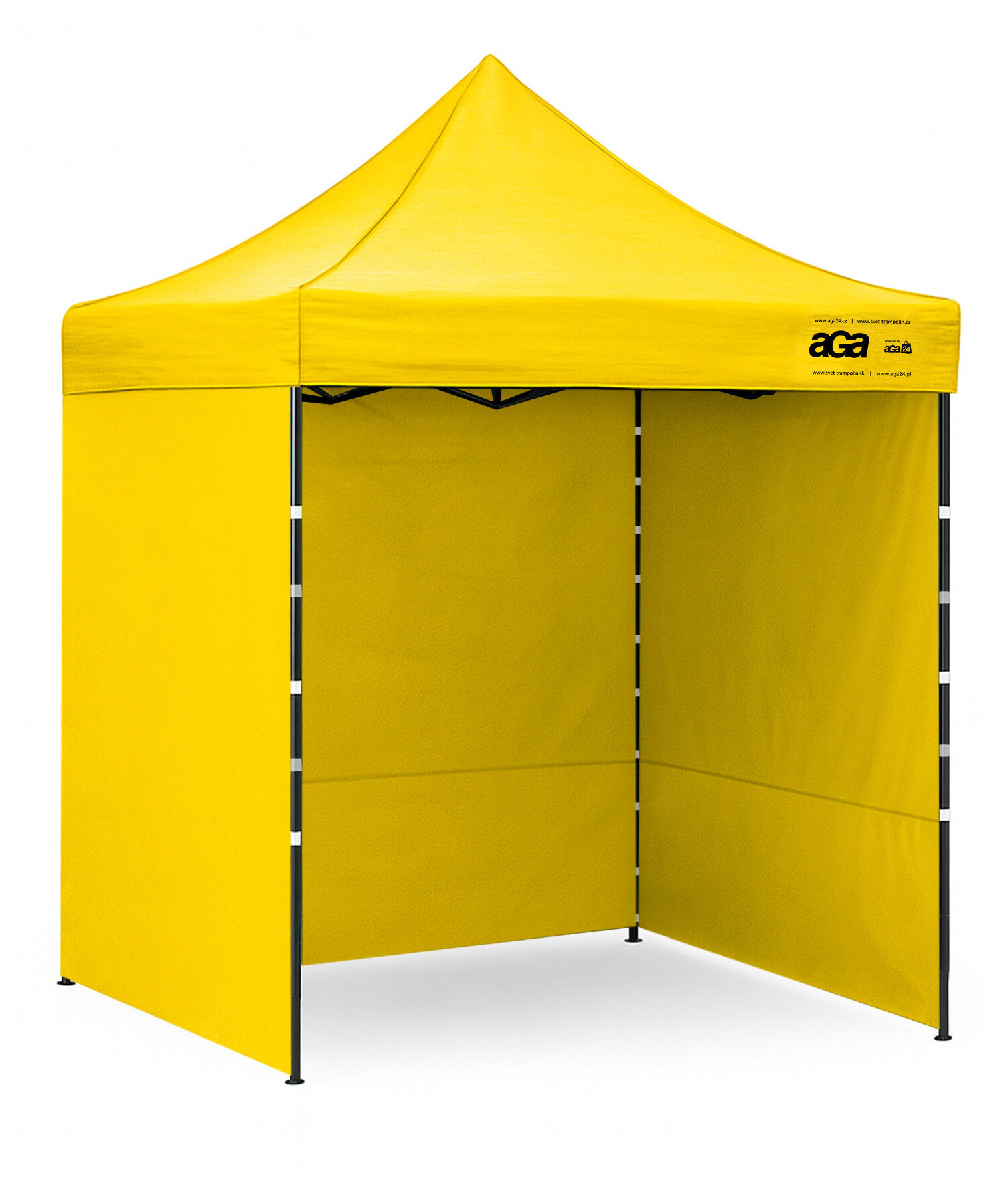 Aga Nůžkový stánek PARTY 2 × 2 m, žlutý