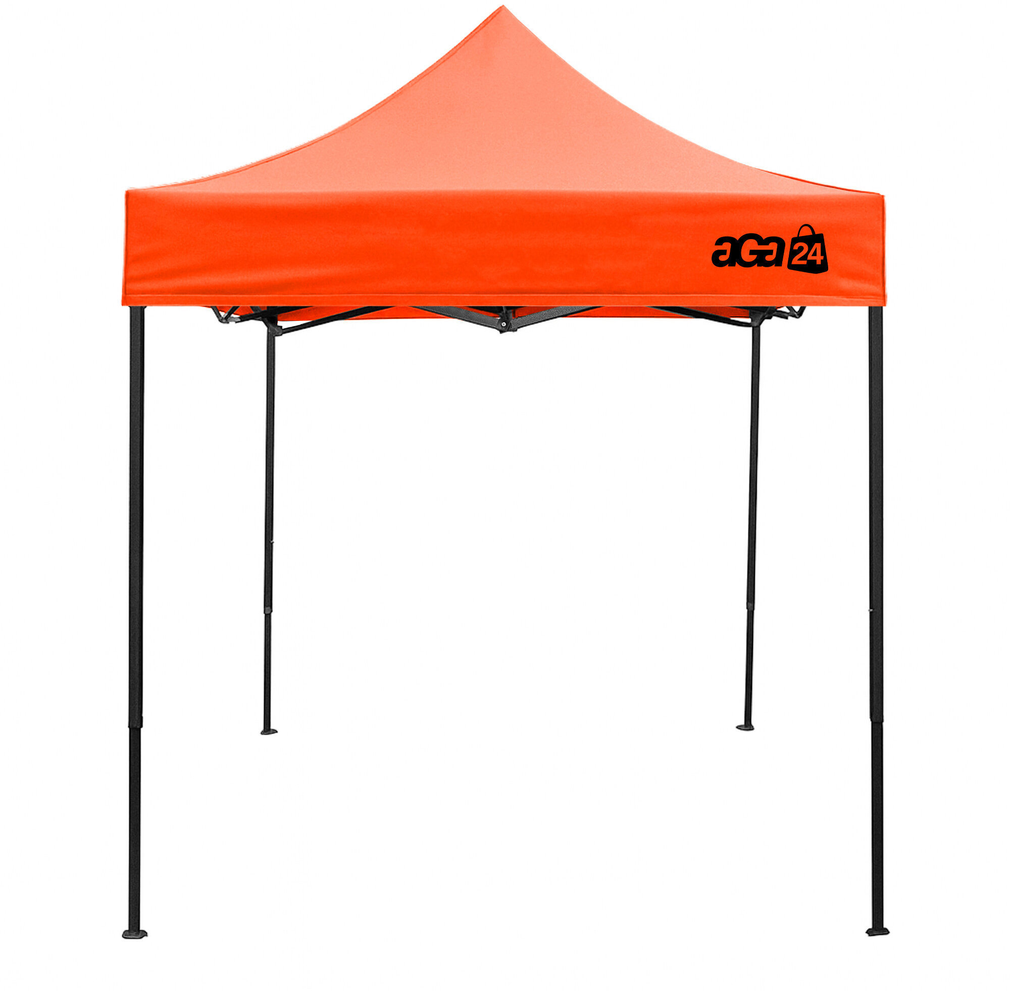 Aga Nůžkový stánek bez bočnic 2 × 2 m, oranžový