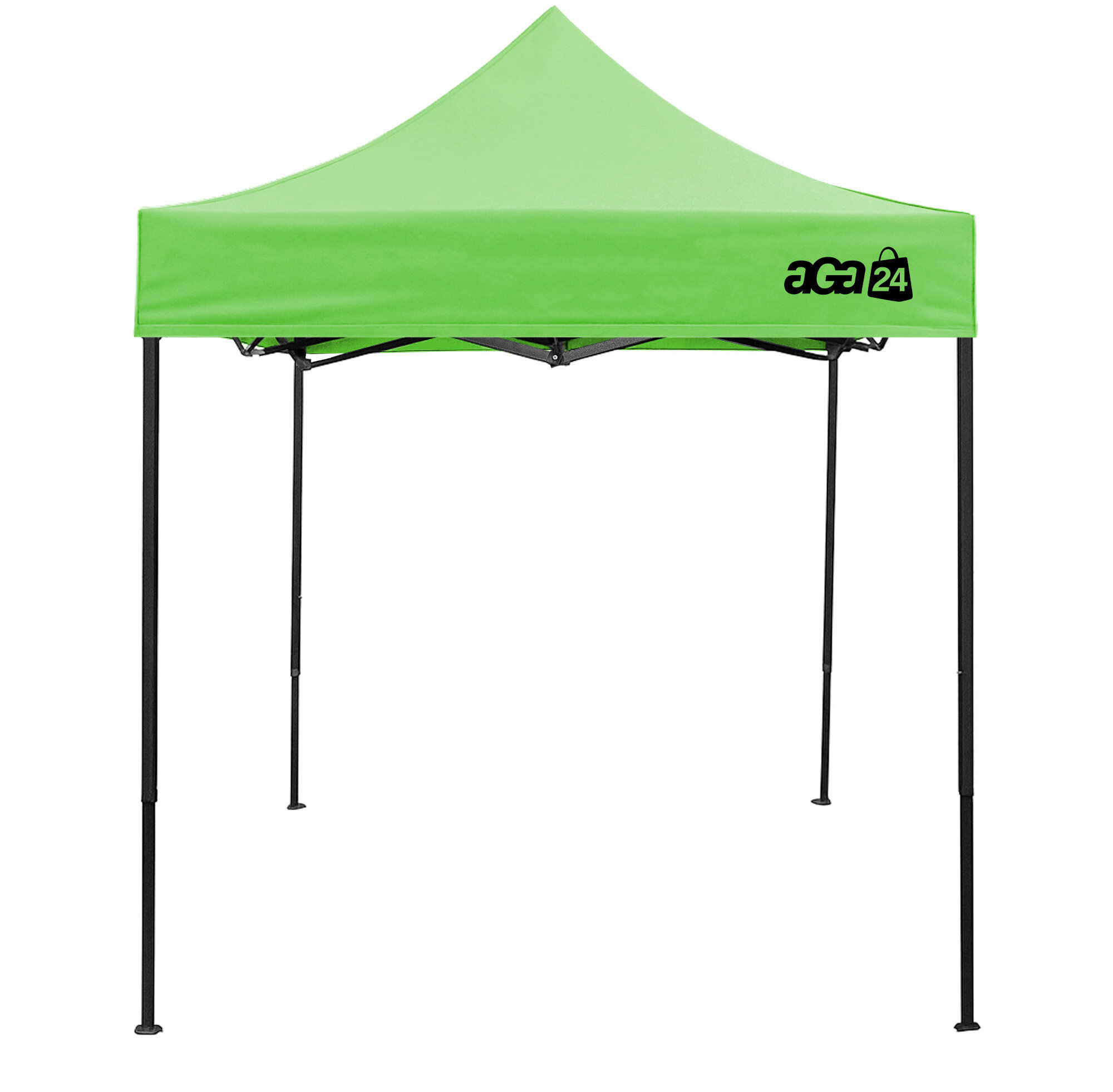 Aga Nůžkový stánek bez bočnic 2 × 2 m, zelený