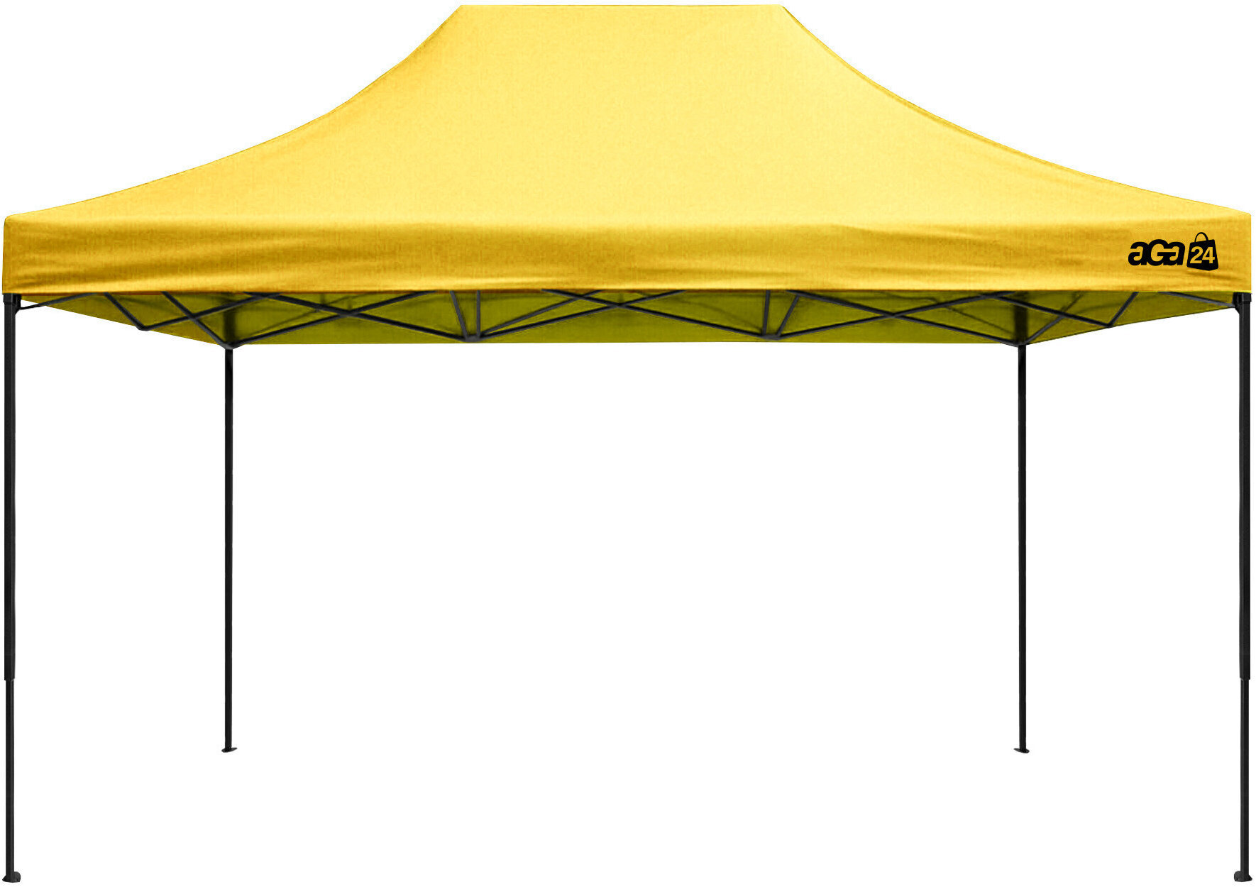 Aga Nůžkový stánek bez bočnic 3 × 4, 5 m, žlutý