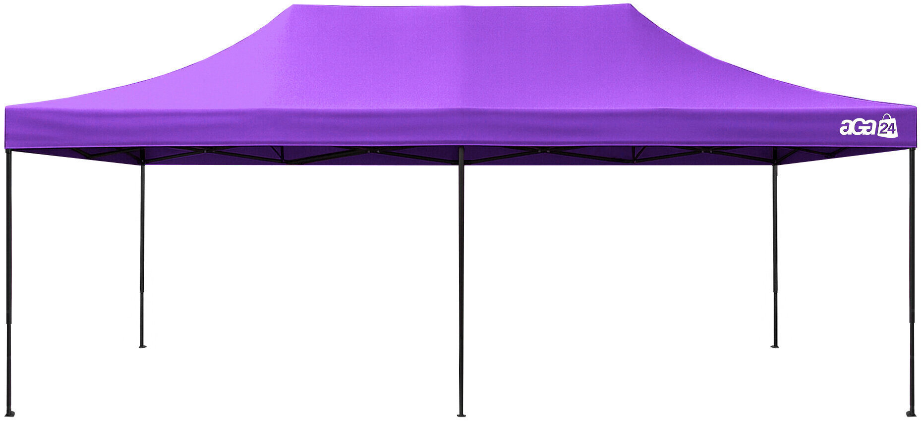 Aga Nůžkový stánek bez bočnic 3 × 6 m, fialový