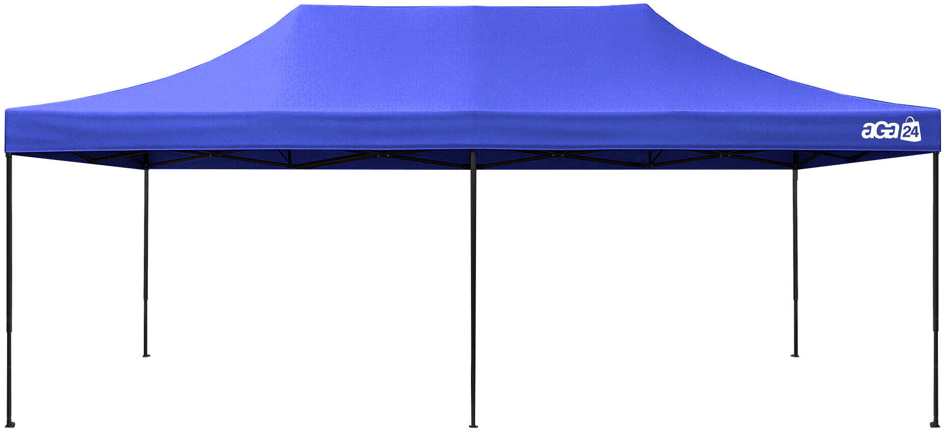 Aga Nůžkový stánek bez bočnic 3 × 6 m, modrý