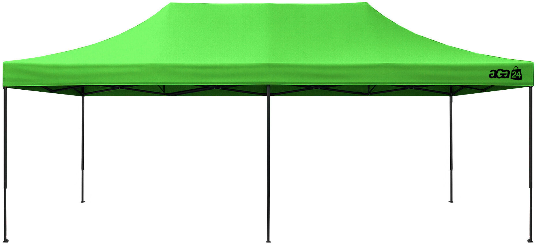 Aga Nůžkový stánek bez bočnic 3 × 6 m, zelený