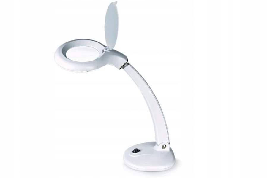 PROMED LED stolní lampa s lupou LTM-30, bílá