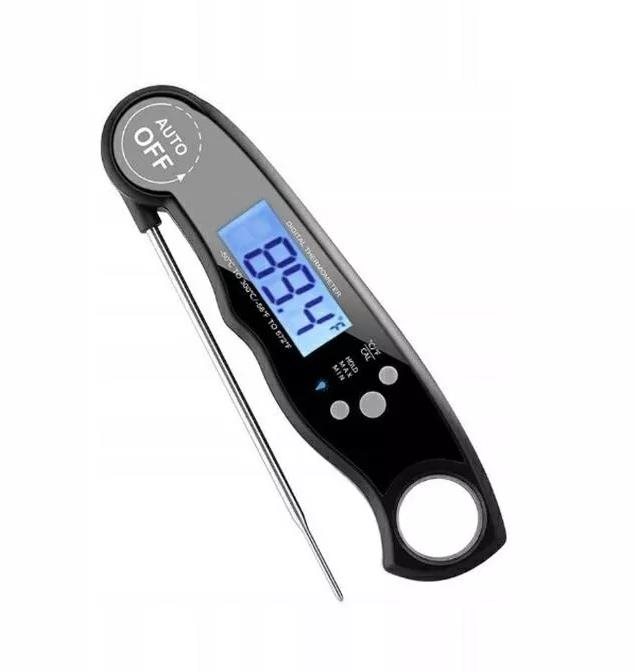 Bensons Digitální kuchyňský teploměr s LCD displejem a sondou - černý