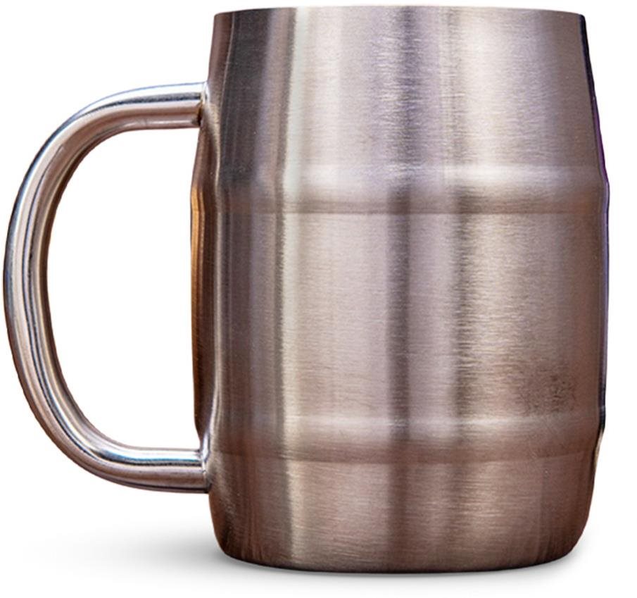 Manboxeo Nerezový chladicí "půllitr" 400 ml, broušený