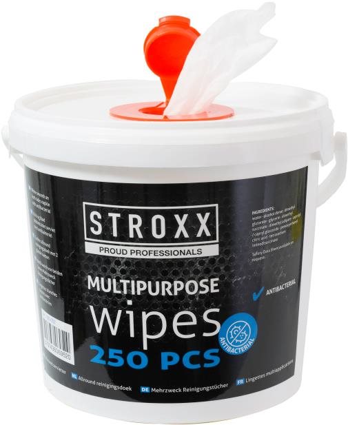 STROXX Antibakteriální univerzální čistící ubrousky 250 ks, bílé