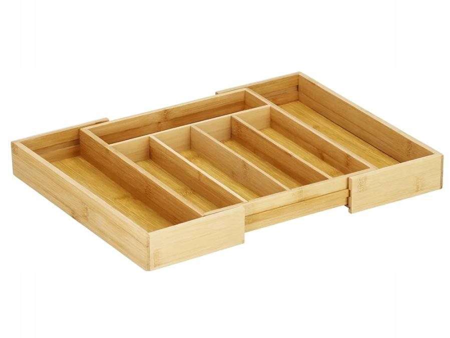 Verk Bambusový organizér do kuchyně se 7 přihrádkami - 27 × 39 × 4 cm