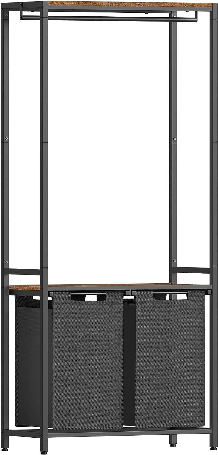 Houseland Koš na prádlo Vasagle Lumax 2 × 46 l, černý