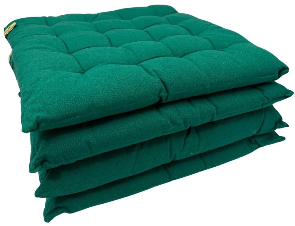 HOME ELEMENTS z recyklované bavlny, 40 × 40 cm, set 4 ks, mint green, pratelný