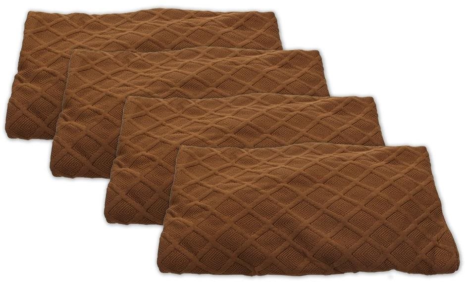 HOME ELEMENTS set 4 ks, 38 × 38 × 45 cm, hnědý