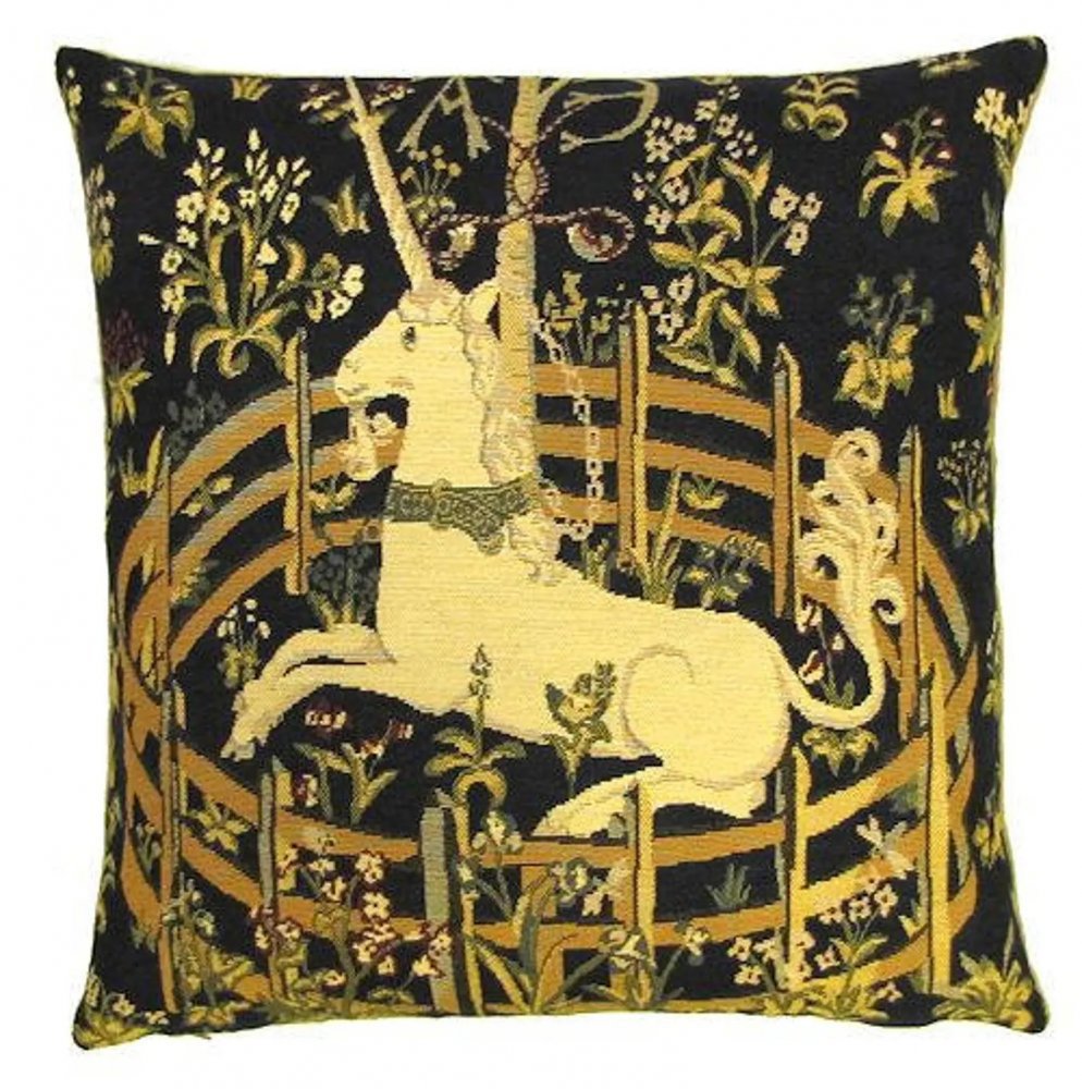 Home of Christmas Gobelínový povlak 45 × 45 cm, Jednorožec z pozdního středověku