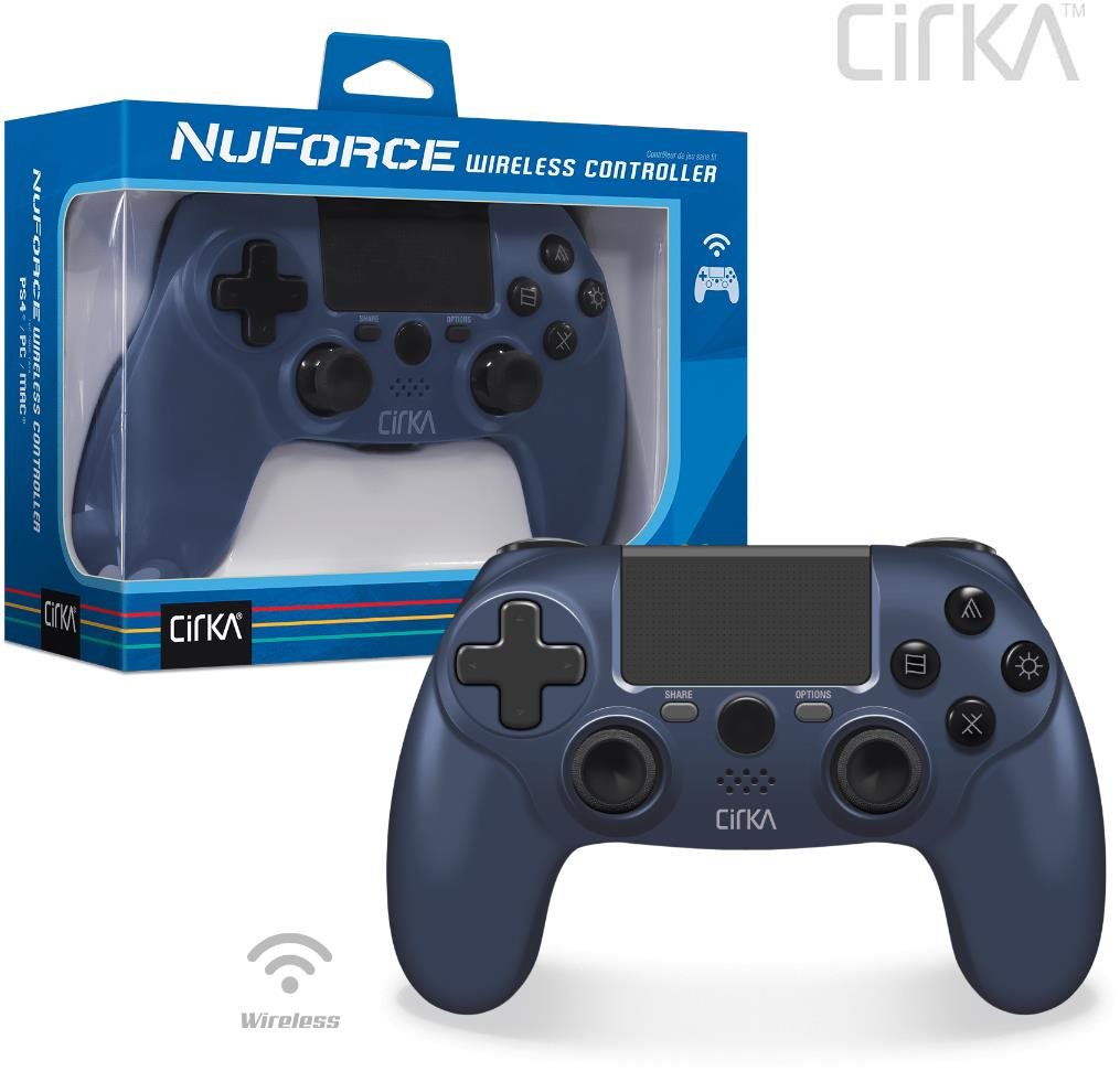 Cirka NuForce Wireless Game Controller for PS4/PC/Mac (Twilight Blue)