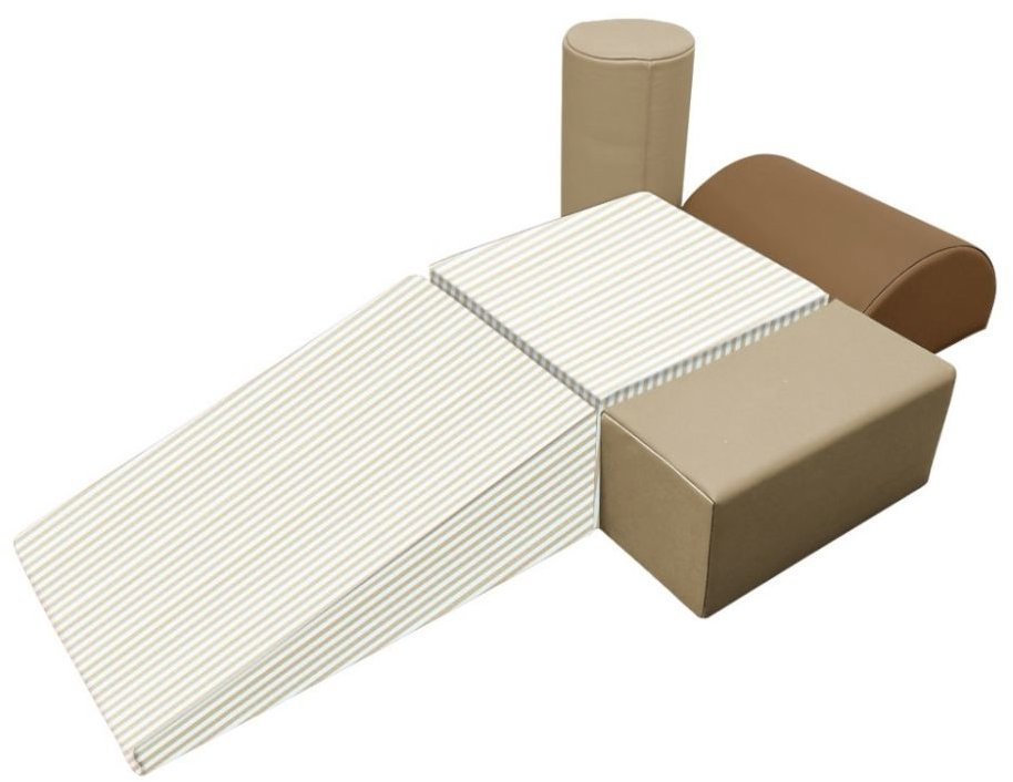 eliNeli Velké pěnové stavební bloky béžové 5 ks