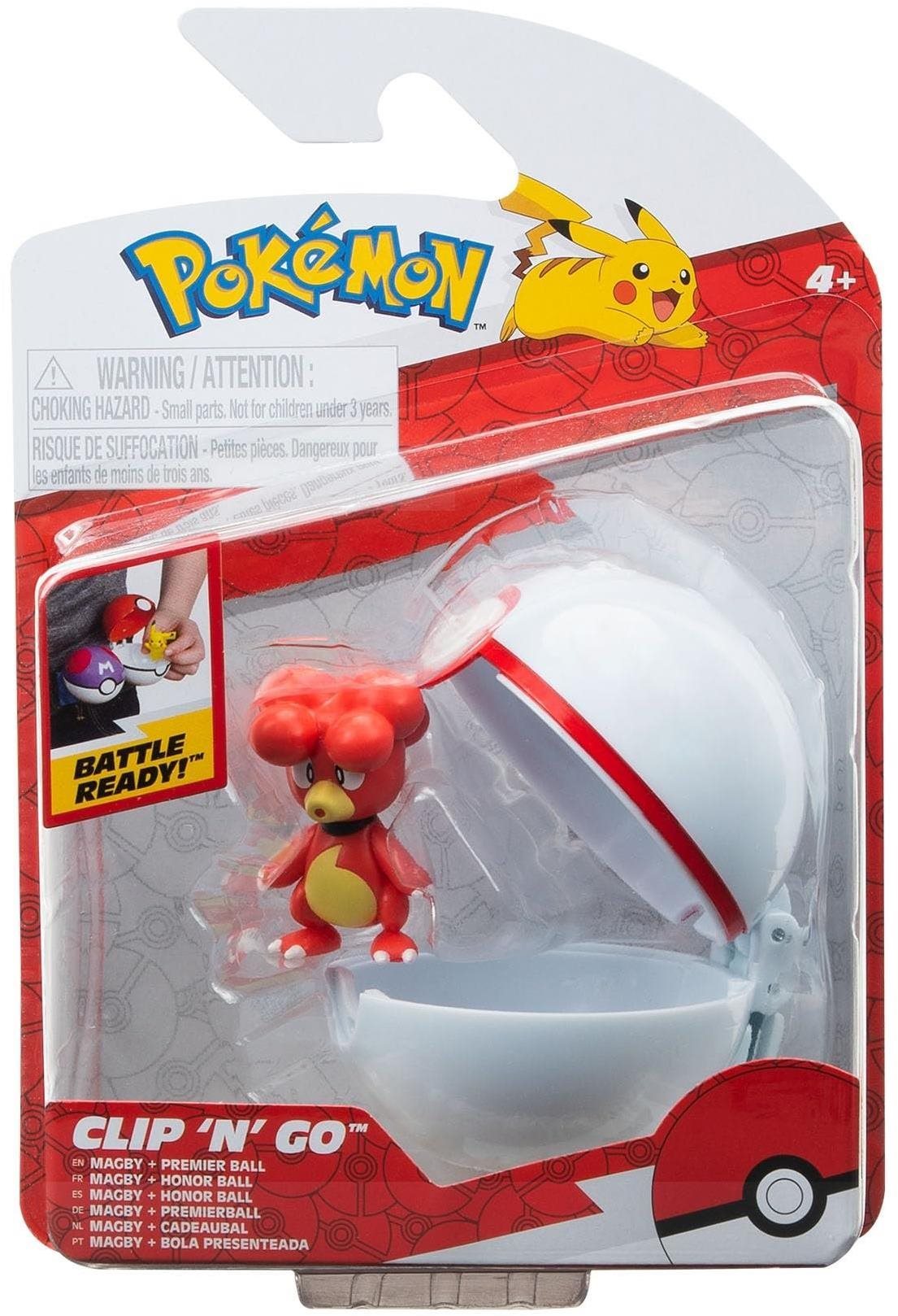 Pokémon Clip 'N' Go Premier Ball - figurka Magby