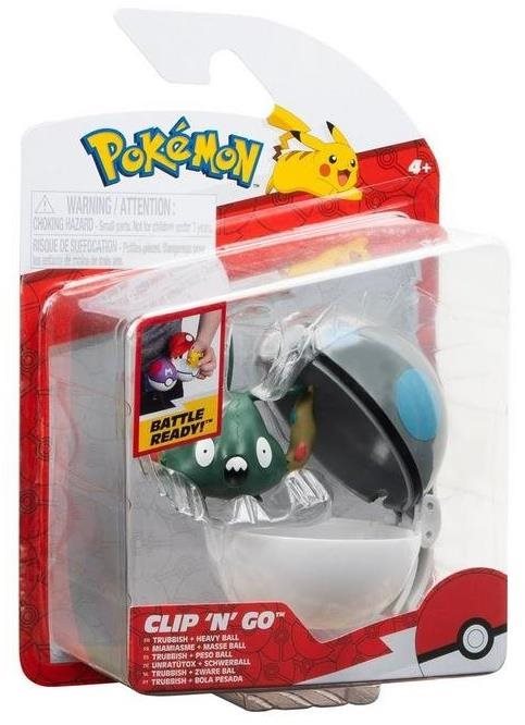 Pokemon Clip 'N' Go Trubbish And Heavy Ball