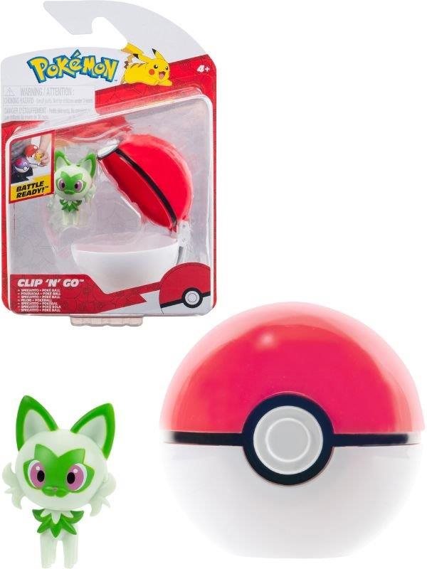 Pokémon Clip 'N' Go Poké Balls Sprigatito a Poké Ball