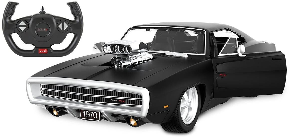 Jamara Dodge Charger R/T 1970 1:16, černé, 2,4GHz