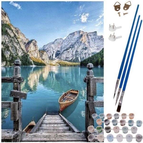 ISO Kreativní malování podle čísel 40 × 50 cm, Jezero