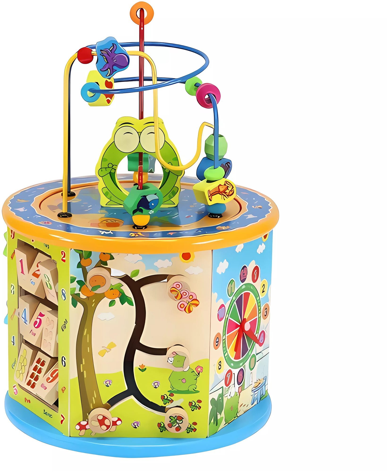 Kruzzel 22429 Dřevěná edukační kostka