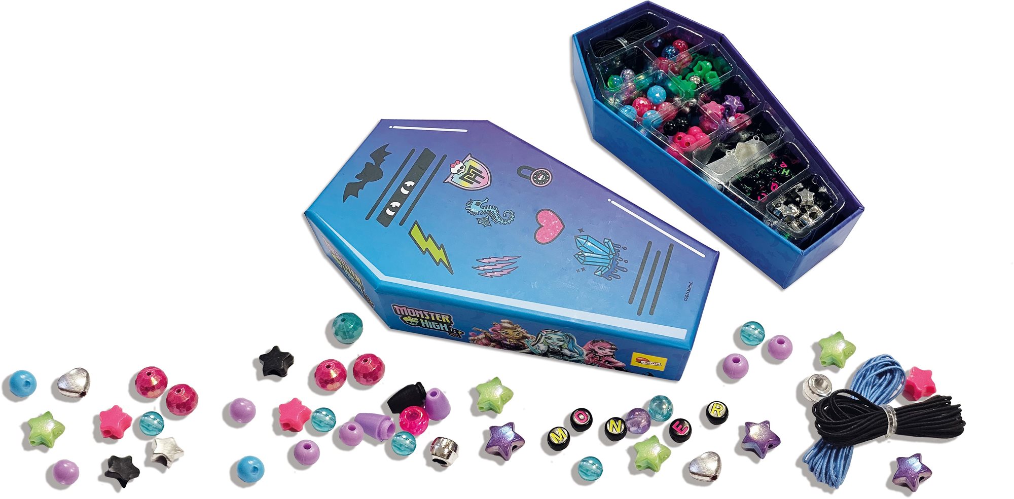Lisciani Monster High DIY sada na výrobu strašidelných náramků