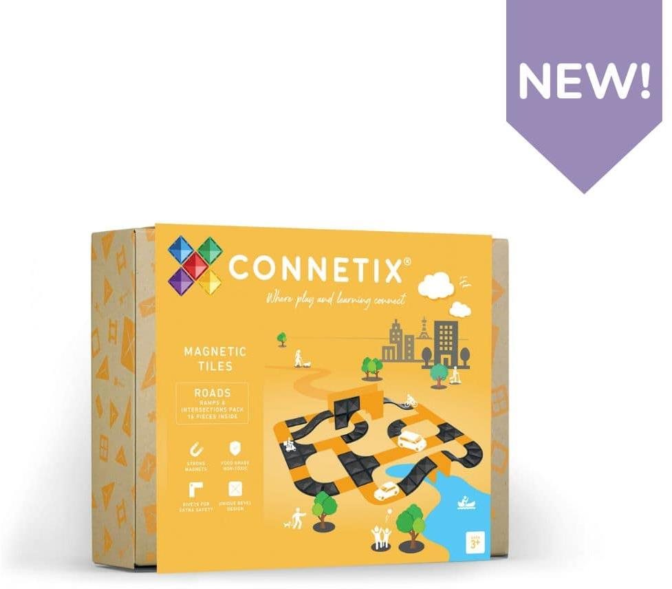 Connetix Tiles - Rampy a křižovatky (16 ks)
