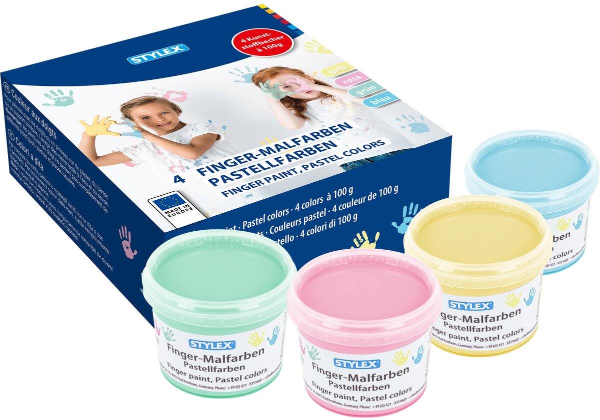 Stylex GmbH Prstové barvy pastelové