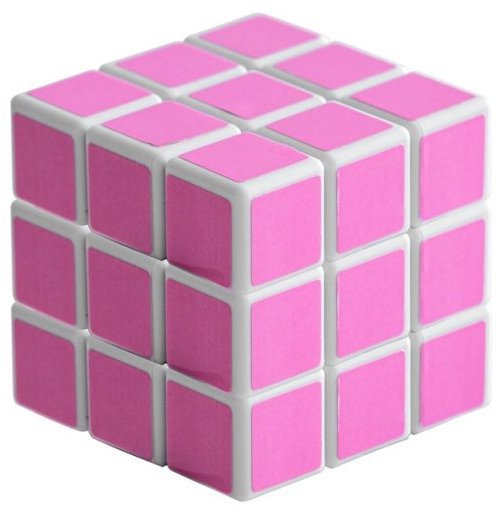 Alum Rubikova kostka - růžová