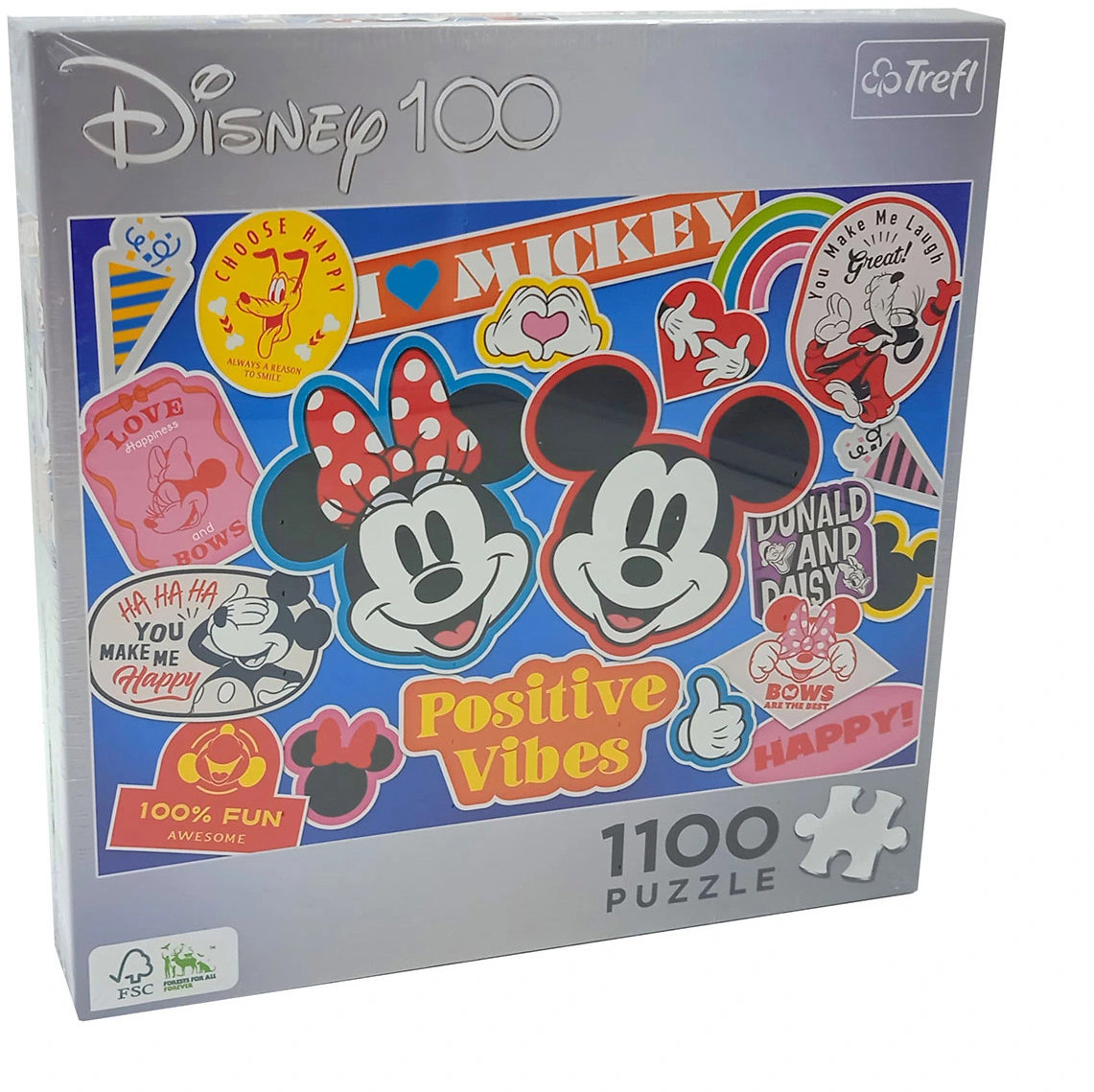 TREFL Puzzle 1100 dílků - Mickey a Minnie mouse