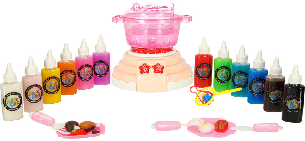 KIK KX3283 Kreativní sada na výrobu 3D zvířátek, sada 62 ks, růžová