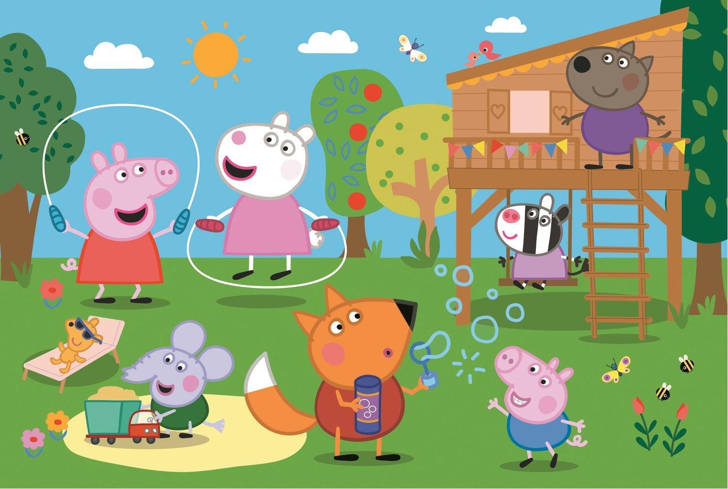 Trefl Puzzle Prasátko Peppa: Zábava v trávě MAXI 24 dílků