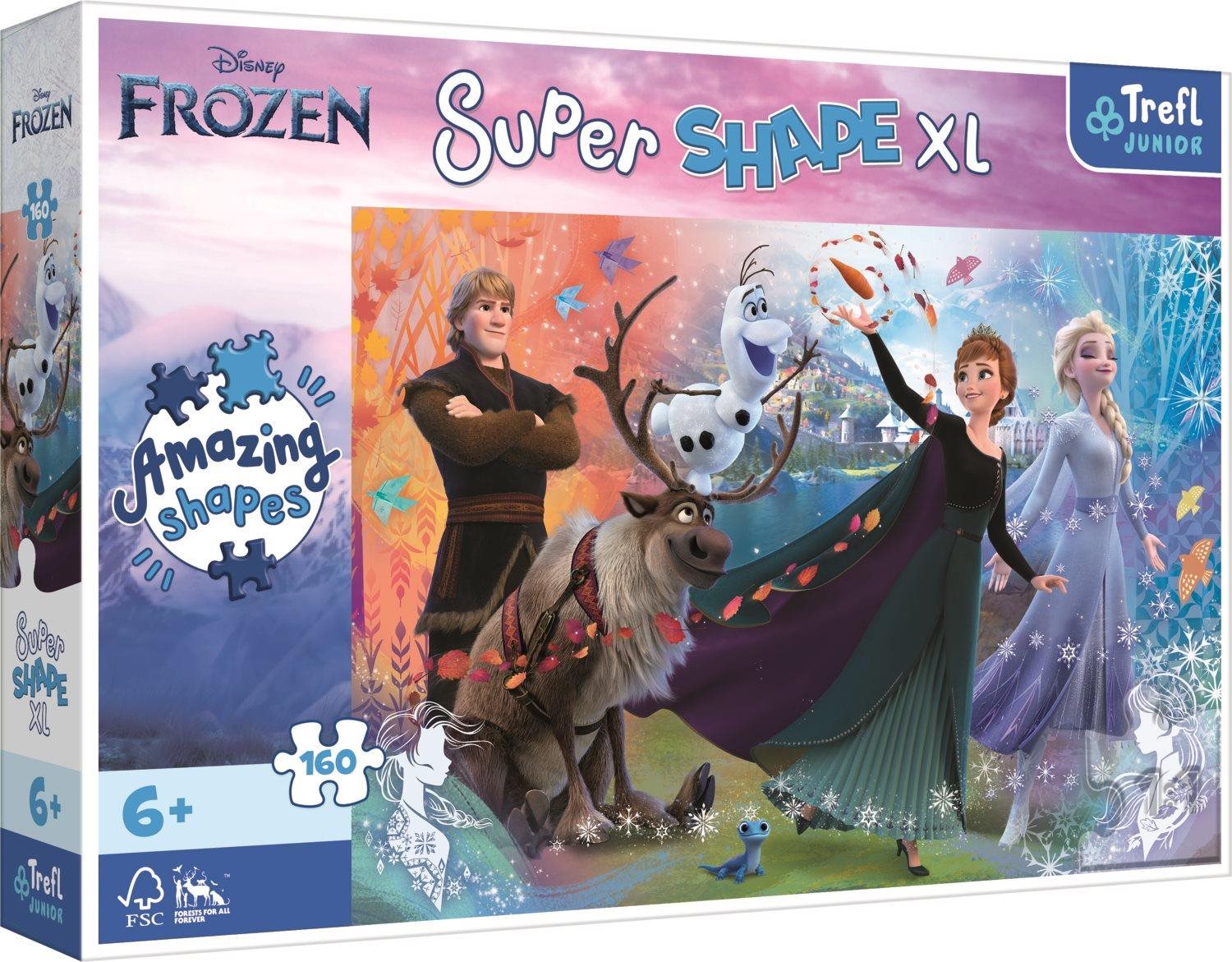 Trefl Puzzle Super Shape XL Ledové království 2, 160 dílků