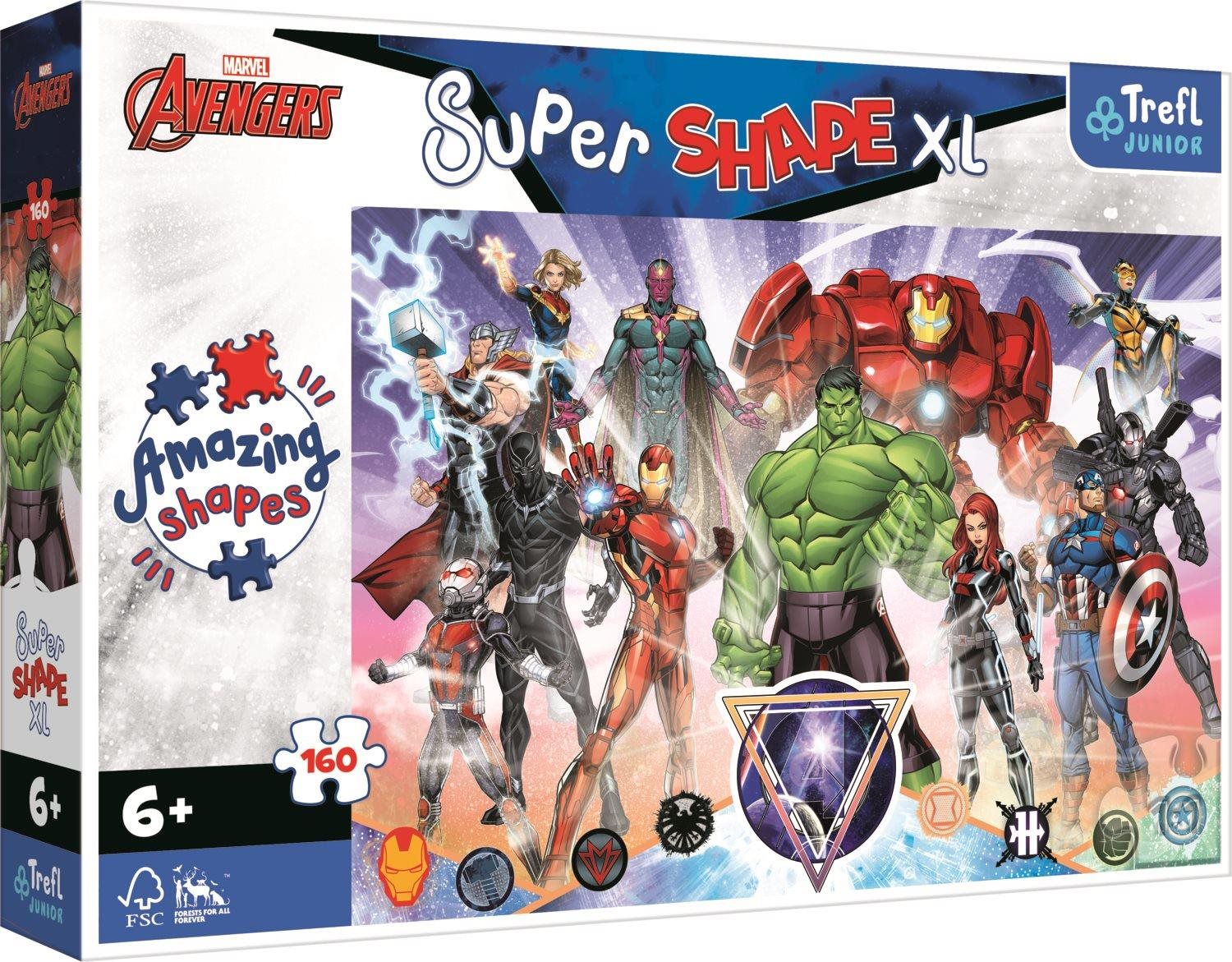 Trefl Puzzle Super Shape XL Avengers 160 dílků