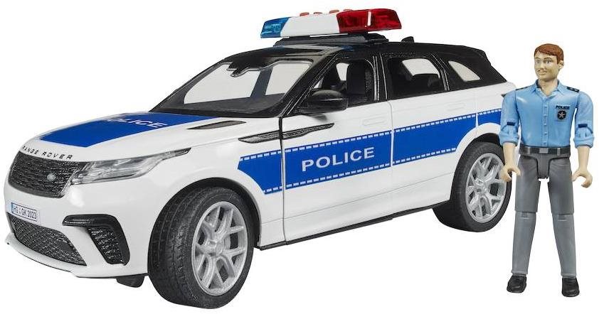 Bruder 02890 Policejní auto Range Rover Velar s policistou