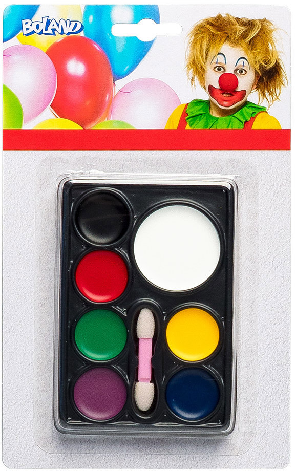 BOLAND Obličejové barvy klaun - paleta 7 barev