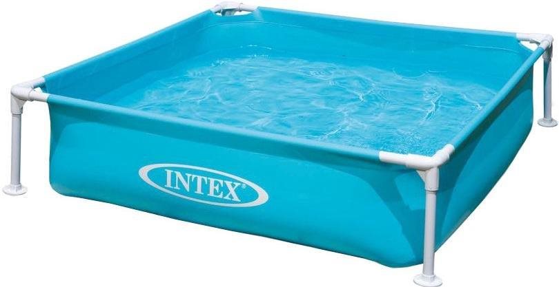 Intex bazén 57173, skládací, modrý, mini, 122 cm × 122 cm × 30 cm