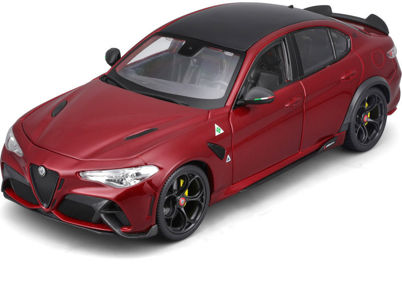Bburago Alfa Romeo Giulia GTAm 1:18 červená metalíza