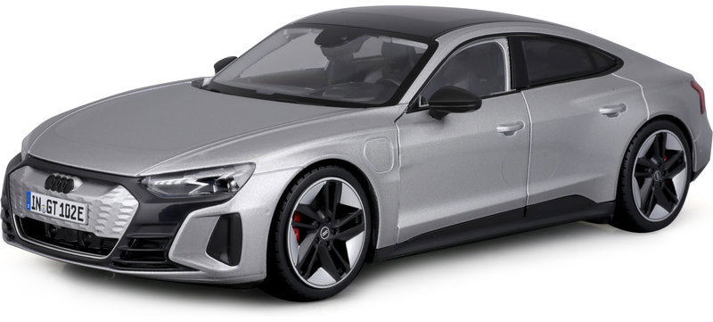 Bburago Audi RS E-tron GT 1:18 stříbrná