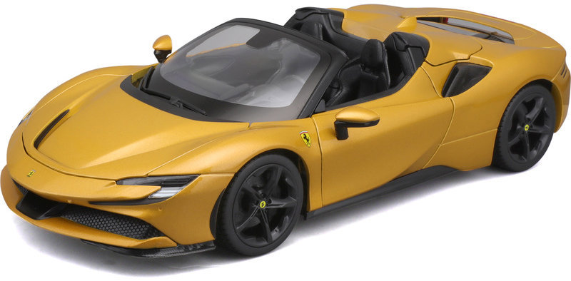 Bburago Ferrari SF90 Spider 1:18 žlutá metalíza