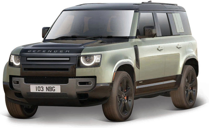 Bburago Land Rover Defender 110 1:24 stříbrná