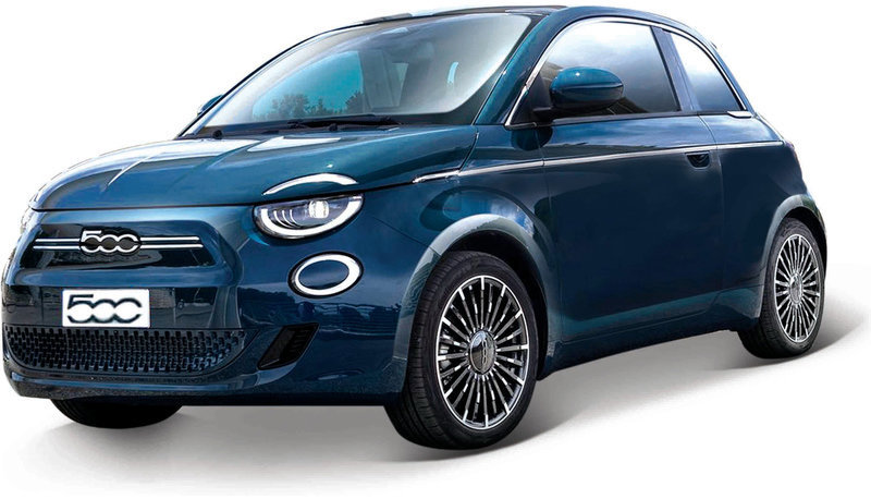 Bburago Fiat 500e 2023 1:24 modrá