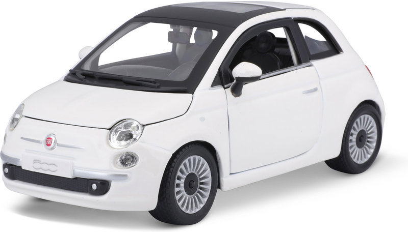 Bburago Fiat 500 2007 1:24 bílá