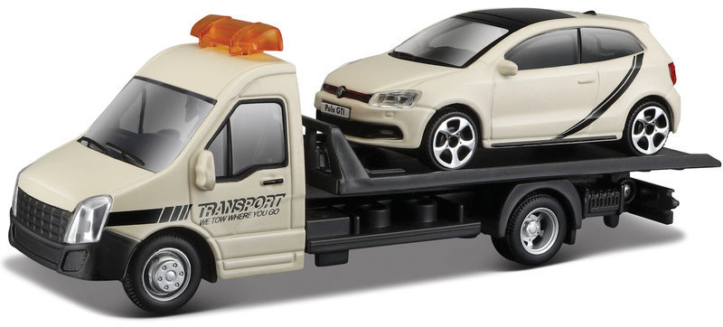 Bburago odtahovka s VW Polo GTI Mark 5 1:43