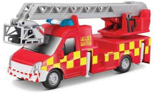 Bburago nákladní auto s hasičským žebříkem 1:50
