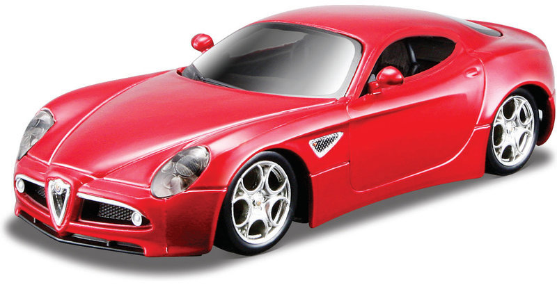 Bburago Alfa 8C Competizione 1:32 červená metalíza