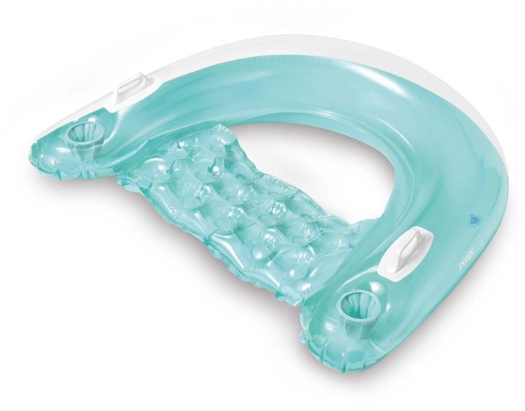 Intex Plavecké křeslo s madly 147 × 99 cm, modré