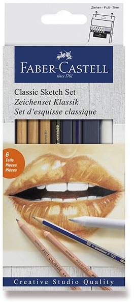 FABER-CASTELL Classic Sketch, sada 6 ks